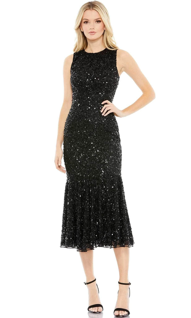 Mac Duggal 5597 - Sequined Sleeveless Fit and Flare Gown Mac Duggal 5597 - Sequined Sleeveless Fit and Flare Gown