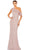 Mac Duggal 5611 - Ruffled Asymmetrical Neck Prom Gown Prom Dresses 0 / Mocha
