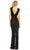 Mac Duggal 5625 - Bugle Beaded Plunging Evening Gown Special Occasion Dress
