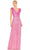 Mac Duggal 5646 - Flutter Sleeve Sequin Prom Gown Prom Dresses 0 / Hot Pink