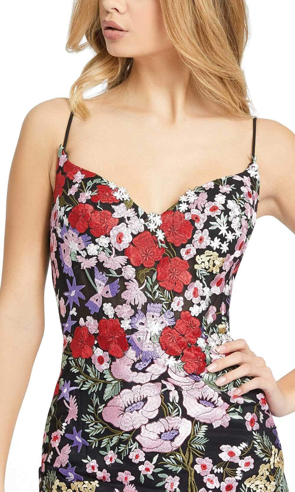 Mac Duggal - 67459 Crisscross Back Floral Sheath Dress – Couture Candy