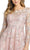 Mac Duggal - 67501 Bateau Neck Floral Tea Length Cocktail Dresses