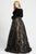 Mac Duggal - 67614F Velvet Long Sleeve Sequined Ballgown Ball Gowns