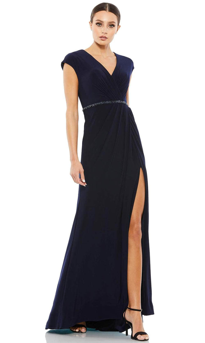 Mac Duggal 67850 - A-Line Dress Prom Dresses 0 / Navy