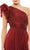Mac Duggal 67878 - Ruffled Cap Sleeve Evening Gown Special Occasion Dress