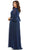 Mac Duggal 67913 - Circular Flounce Quarter Sleeved Chiffon Dress Evening Dresses