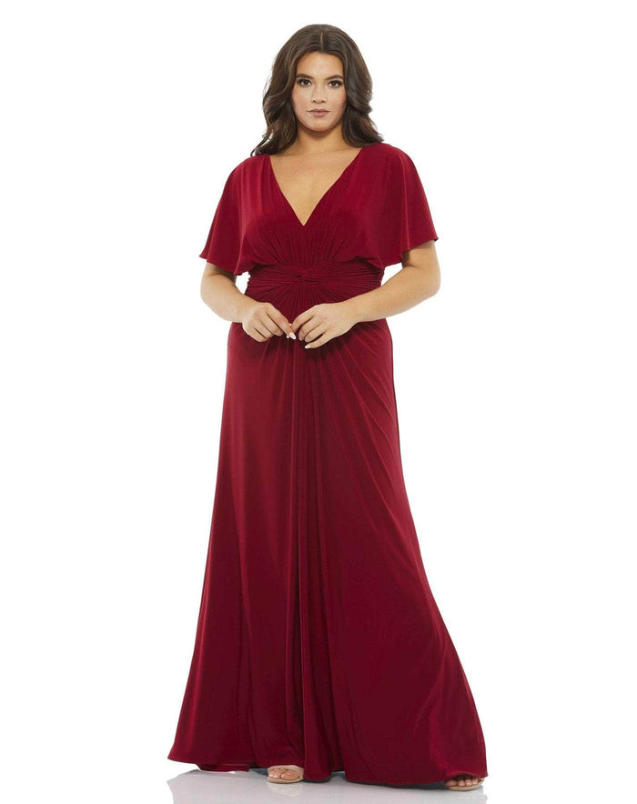 Mac Duggal 67916 - V Neck Minimalist Jersey Gown Special Occasion Dress