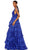 Mac Duggal 67994 - Plunging V-Neck Tiered Prom Gown Prom Dresses