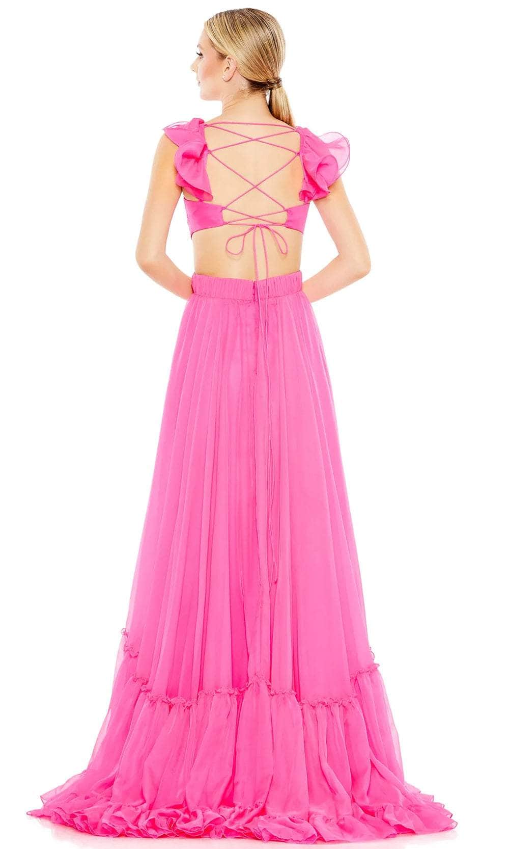 Mac Duggal 70254 - Ruffled Cap Sleeve A-Line Prom Dress – Couture Candy