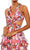 Mac Duggal 68076 - Floral Printed Crossed Back Long Dress Evening Dresses