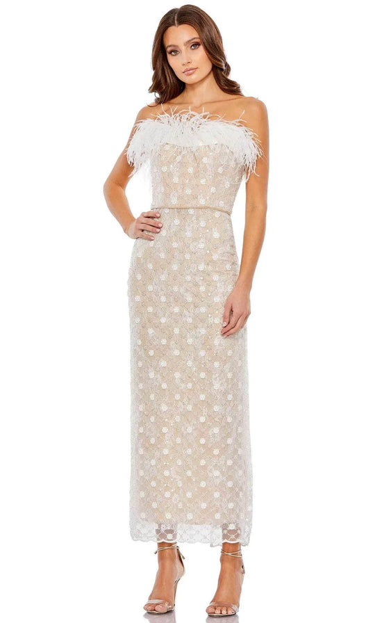 Mac Duggal 68140 - Feathered Strapless Prom Dress