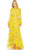 Mac Duggal 68218 - Floral Long Sleeve Prom Dress Prom Dresses 4 / Yellow Multi