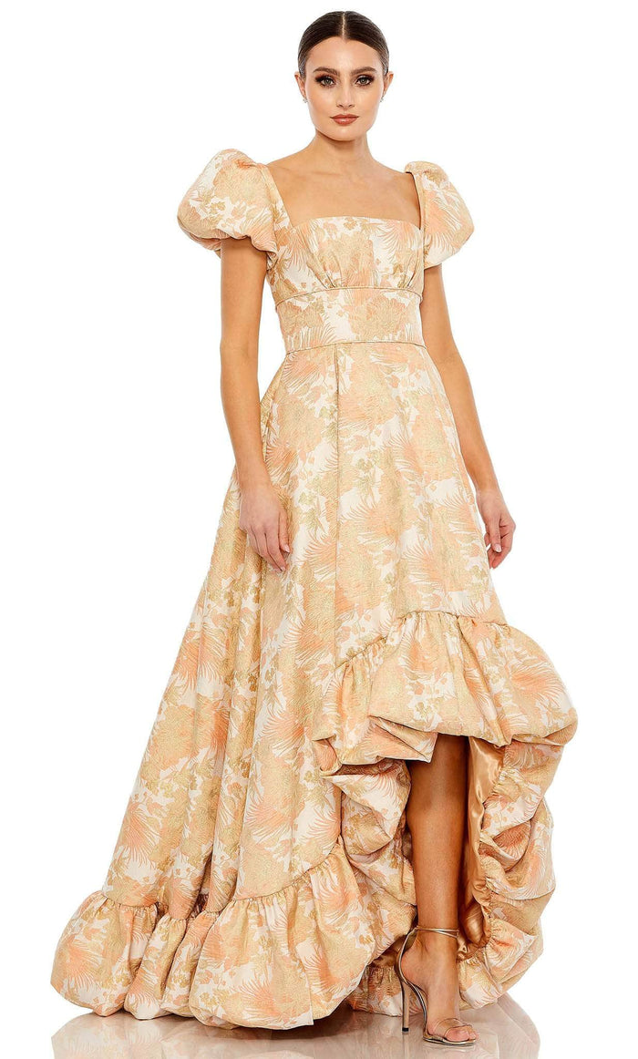 Mac Duggal 68276 - Puff Sleeve Floral Dress Couture Candy Mac Duggal 68276 - Puff Sleeve Floral Dress Couture Candy