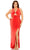 Mac Duggal 76993 - Halter V Neck Formal Gown Formal Gowns 14W / Cayenne