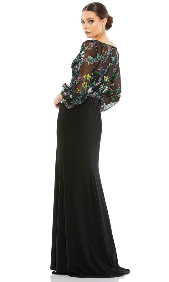 Mac Duggal 79379 - Puffed Sleeve Mother of the Groom Dress