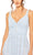 Mac Duggal 8027 - V-Neck Ruffle Embroidered Midi Dress Holiday Dresses