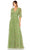 Mac Duggal 8028 - Floral Ruffle Evening Dress Special Occasion Dress 0 / Moss Green