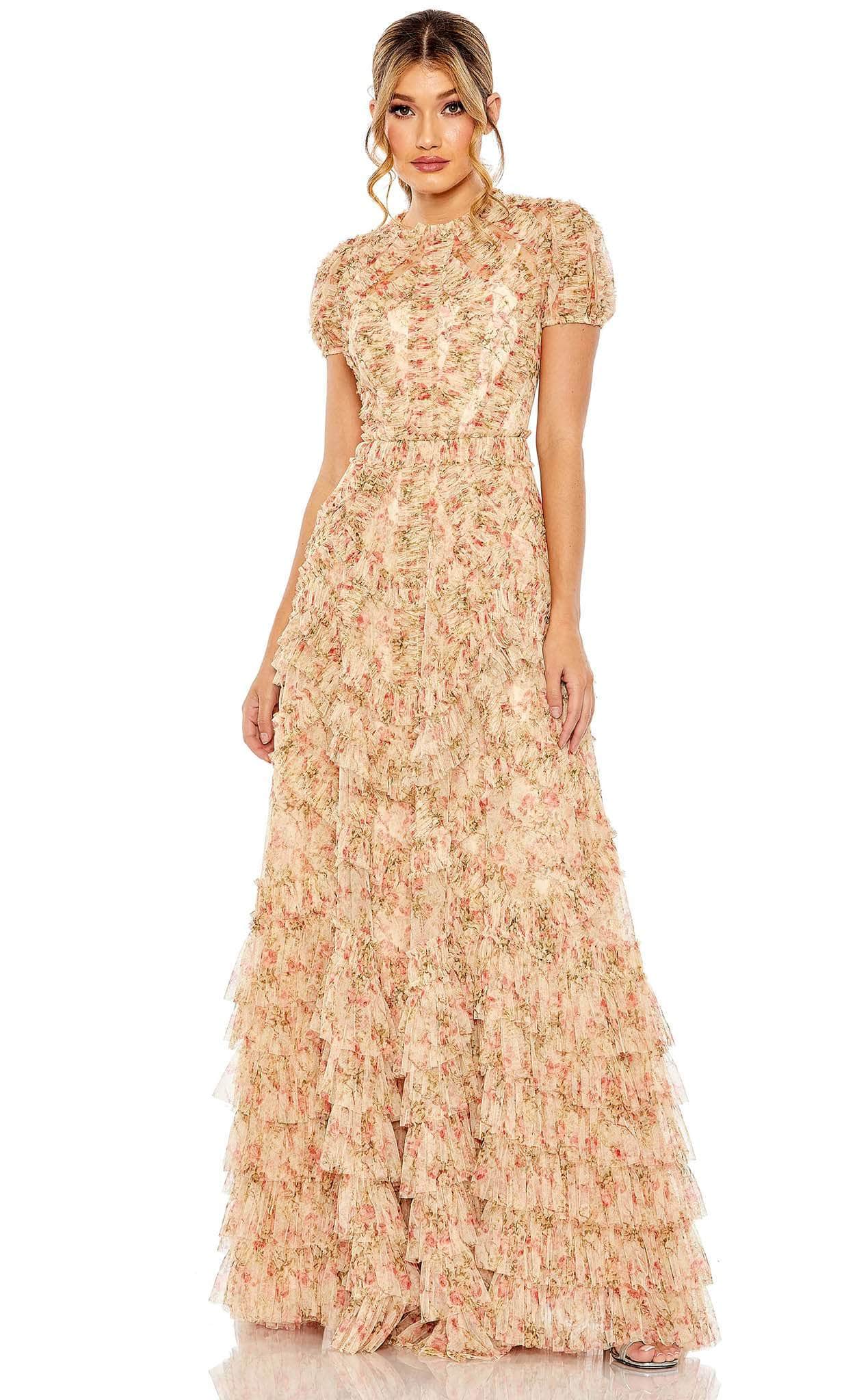 slim fit dress slacks Floral Embroidered Lace-Up Mini Dress main image 0