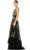 Mac Duggal 9171 - Floral Applique A-Line Evening Gown Prom Dresses