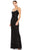Mac Duggal - 93551 Scoop Neck And Back Evening Gown Evening Dresses 0 / Black