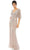 Mac Duggal 93583 - Short bell sleeves, Sequins, Full back, Zipper closure Special Occasion Dress 2 / Vintage Rose