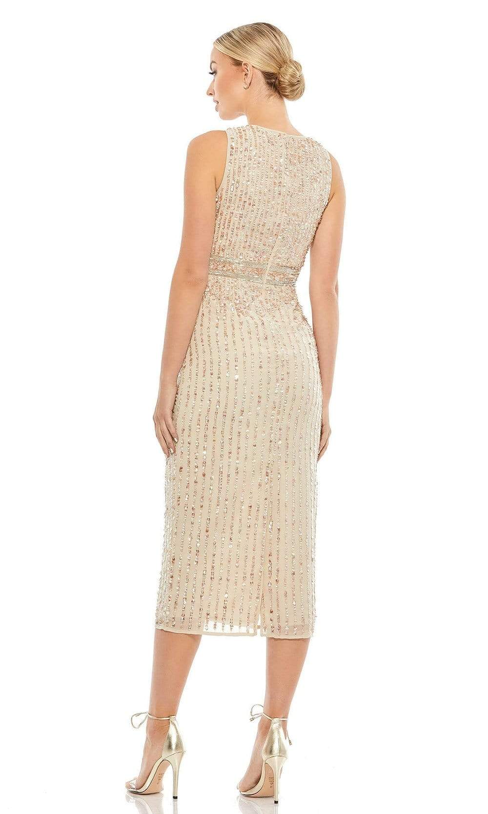 Mac Duggal - 70267 Sleeveless Tea Length Dress – Couture Candy