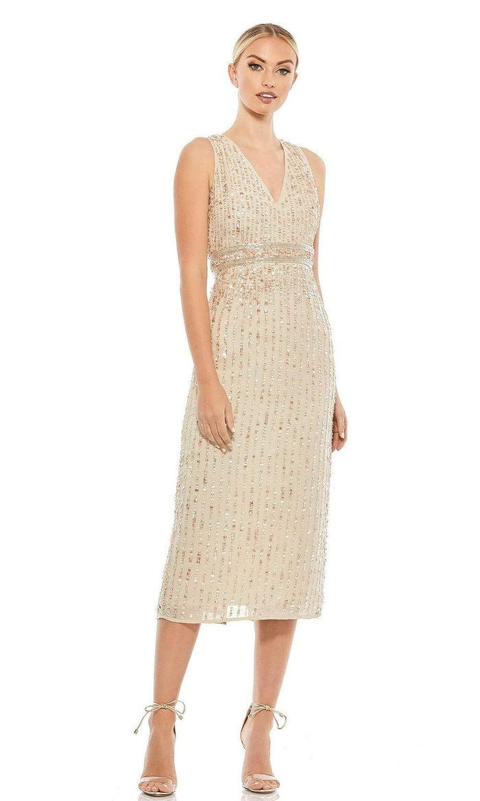Mac Duggal - 70267 Sleeveless Tea Length Dress – Couture Candy