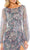 Mac Duggal 93750 - Floral Printed Sequin Formal Slit Gown Evening Dresses