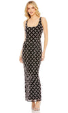 Mac Duggal 93797 - Sleeveless Square Neck Bedazzled Gown Evening Dresses 0 / Black2