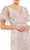 Mac Duggal Cocktail - 67909D Bell Sleeve Floral Midi Dress Cocktail Dresses