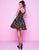 Mac Duggal - Colorful Floral Short Dress 30495N - 1 pc Black Multi kin Size 2 Available CCSALE