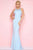 Mac Duggal Cut Out Flash Style Prom Dress in Ice Blue 25475 CCSALE 2 / IceBlue
