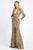 Mac Duggal Evening - 5002D Fully Sequined Deep V-neck Trumpet Dress Evening Dresses