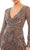 Mac Duggal Evening - 5295D V-Neck Knee-Length Dress Cocktail Dresses