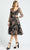 Mac Duggal Evening - 67499D Multi-Color Floral Embroidery A-Line Dress Cocktail Dresses 0 / Black Multi