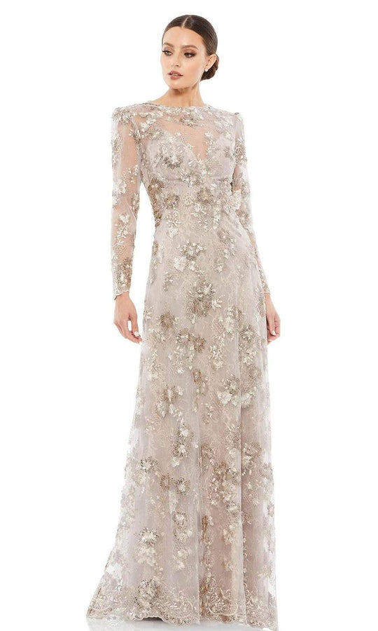 Mac Duggal Evening - 67875D Illusion Jewel A-Line Evening Dress