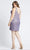 Mac Duggal Fabulouss - 49227F Embellished Deep V Neck Sheath Dress Homecoming Dresses