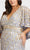 Mac Duggal Fabulouss - 5191F Sequined V Neck Sheath Dress Homecoming Dresses