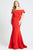 Mac Duggal Fabulouss - 66812F Off-Shoulder Mermaid Dress With Train Prom Dresses 14W / Red