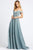 Mac Duggal - Off-Shoulder A-line Evening Gown 20121D - 1 pc French Blue In Size 8 Available CCSALE 8 / French Blue