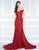 Mac Duggal - Off the Shoulder Rich Lace Gown 66214R CCSALE 6 / Ruby