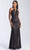Madison James - 20-340 Stretch Lace Halter Sheath Dress Prom Dresses 2 / Black