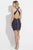 Madison James - Beaded Halter Sheath Cocktail Dress 17-504 - 1 pc Nude in Size 10 Available CCSALE 10 / Nude