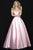 Madison James - Beaded Off-Shoulder Mikado Ballgown 18-710 - 1 Pc Blush in Size 6 and 1 Pc Light Blue in Size 4 Available CCSALE 6 / Blush