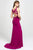 Madison James - Beaded Plunging V-Neck High Slit Gown 19-150 - 1 pc Royal In Size 12 Available CCSALE 12 / Royal
