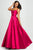 Madison James - Sleeveless Square Neck Mikado Prom Ballgown 19-107 - 1 Pc Cerise in Size 8 Available CCSALE 12 / Cerise