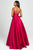 Madison James - Sleeveless Square Neck Mikado Prom Ballgown 19-107 - 1 Pc Cerise in Size 8 Available CCSALE