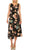 Maggy London - G3784M Tea Length Floral Surplice Dress Cocktail Dresses