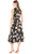 Maggy London - G3784M Tea Length Floral Surplice Dress Cocktail Dresses