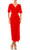Maggy London G4077M - V-Neck Tea Length Formal Dress Special Occasion Dress